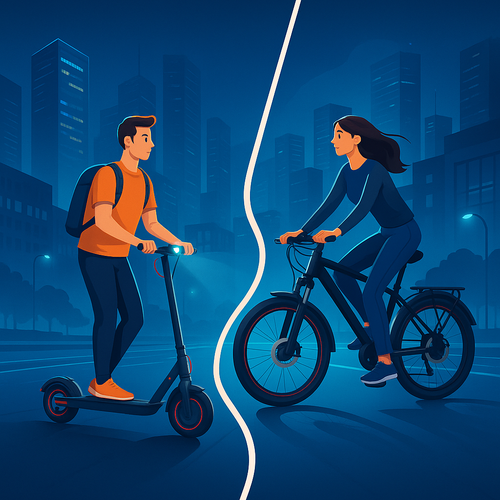 Trottinette ou vélo électrique : lequel choisir en ville ?